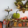 Velvet Weighted Pumpkin With Resin Stem Apple, Pumpkin Ornament Decor For Holiday Harvest Festival Fall Festival & Thanksgiving (Set of 2) - Green - Image 2