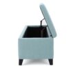 Contemporary Storage Ottoman With Extra Seating Functionality - Light Blue - Image 6