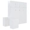 Queen Size Wall Murphy Bed With Desk And Storage Shelves And Big Cabinets - White - Image 8