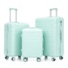 Set 3 Pieces 20" / 24" / 28" Abs Spinner Wheel Luggage, Matching Color, With Combination Lock - Mint Green - Image 21