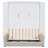 Queen Size Murphy Wall Bed With Sofa, Space Saving - White - Image 4