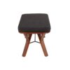 Folia - Mid-Century Modern Bench - Walnut / Charcoal - Image 2