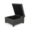 Isabella - Ottoman Contemporary Storage Solution - Dark Gray - Image 6