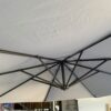 10 Ft Offset Cantilever Patio Umbrella With Crank And Tilt Adjustment For Pool, Deck, And Garden - Gray - Image 8
