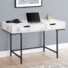 Computer Desk For Home Office, Laptop, Storage Drawers, Elegant Design - White - Image 10
