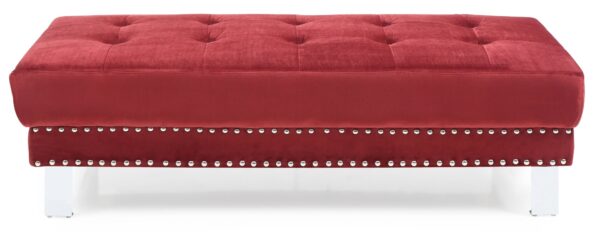 Ottoman For Contemporary Homes - Cherry