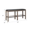 Benti - Bar Height Bench - Brown - Image 6
