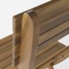 Natural 5 Piece Wood Outdoor Patio Dining Set - Natural Stained - Image 6