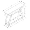 Accent Console Table For Entryway, Contemporary Versatile Placement - Espresso - Image 6