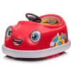 Bumper Car For Kids, 12V Dual Drive 1-6 Years Old Children's Electric Car With Pushrod Dinner Plate USB Bt Music Rocking Horse Mode Anti-Collision Bumper Ride On Car - Red - Image 2