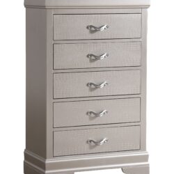 Lorana - Modern Chest - Silver Champagne