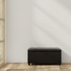 Sienna - Storage Ottoman Bench - Distressed Black - Image 5