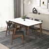 Edwin - Mid-Century Modern Dining Chair (Set of 2) - Black / Brown - Image 8