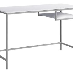 Computer Desk For Home Office, Laptop, Versatile Placement - White