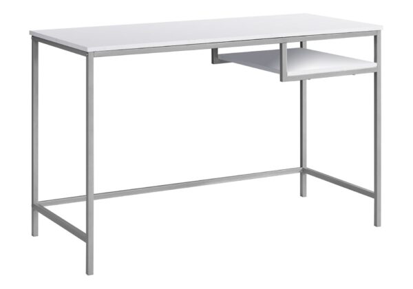 Computer Desk For Home Office, Laptop, Versatile Placement - White
