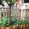 4 Pack Metal Garden Trellis Rustproof Trellis For Climbing Plant Outdoor Flower Support - Black - Image 8