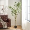Artificial Eucalyptus Leaves Bonsai - Green - Image 9