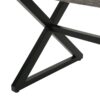 Rolando - Outdoor Aluminum Dining Table With Steel Frame - Gray / Black - Image 12