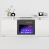 TV Cabinet, TV Unit With Fireplace, Have Heat And Flame Color Changes - White - Image 4