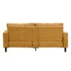 Modern Upholstered 2 Piece Sofa Set, Comfy Corduroy For Living Room And Small Spaces - Orange - Image 7