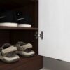 Freestanding Wooden Shoe Cabinet, 4 Tier Organizer With Drawer - White / Walnut - Image 12