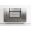 Astro Series - Metal Wall Mounted Base Door Storage Cabinet - Metallic Gray - Image 10