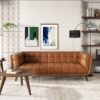 Addison - Leather Sofa - Brown / Rustic / Tan - Image 6