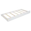 Queen Size Platform Bed With With 2 Big Drawers, Twin Long Size Trundle - White - Image 5