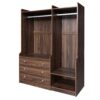 Open Wardrobe Storage For Bedroom - Brown - Image 5