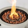 23" Propane Gas Fire Pit Bowl, 40000 Btu Round Steel Fire Pit For Outside Patio Deck Garden Backyard - Gray - Image 8