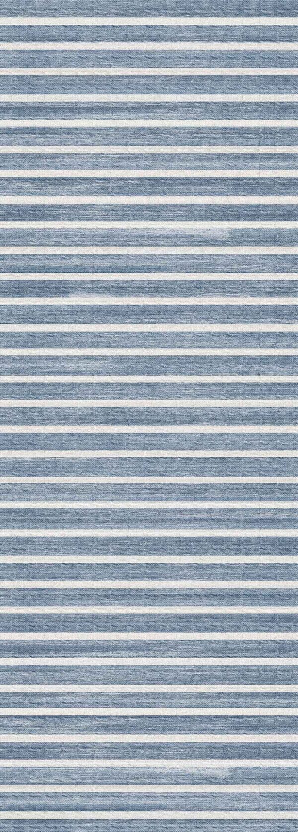 Macau - Non - Slip Runner Rug - Light Blue