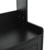 Minimalist 4 Door Shoe Cabinet With Coat Rack, Spacious Top, 3 Drawers, 8 Shelves, Metal Hooks And Handles For Hallway - Black - Image 11