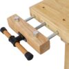 55" Wood Workbench For Garage Workshop And Home - Natural - Image 12