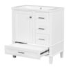 Bathroom Vanity, Modern Bathroom Cabinet With Sink Combo Set, Bathroom Storage Cabinet With A Soft Closing Door And 3 Drawers, Solid Wood Frame, Resin Basin - White - Image 19