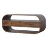 Curved Edge Media Unit With 2 Drawers - Chestnut - Image 2