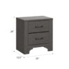 Junipe - 2 Drawer Nightstand - Brown - Image 7