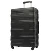 Hardshell Luggage Sets 3 Pieces Spinner Suitcase With Tsa Lock Lightweight 20" 24" 28" - Black - Image 19
