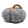 Pumpkin Ornament Decor For Holiday Harvest Festival Fall Festival & Thanksgiving (Set of 3) - Gray - Image 3