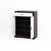 Freestanding Wooden Shoe Cabinet, 4 Tier Organizer With Drawer - White / Walnut - Image 19