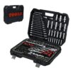 Tool Kit And Socket Wrench Set 216 Pieces Basic Portable Manual Repair Tool Set For Home Use Includes Case And Ratchet Wes And Wrenches - Black - Image 5