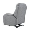 35.4" Electric Power Lift Recliner Chair, Fabric Recliner Chair, Home Theater Seating, Living Room Chair, Side Pocket, Remote Control - Light Gray - Image 22