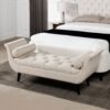 Alma - Tufted Flared Arm Entryway Bench - Sky Neutral Beige - Image 9