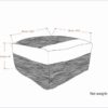 Mathis - Square Woven Outdoor / Indoor Pouf - Gray / White - Image 6