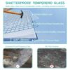 Double Sliding Bathtub Shower Door, Semi Frameless Bypass Tub Door, 1 / 4" (6Mm) Tempered Glass With Explosion - Proof Film, Adjustable Aluminum Alloy Frame - Matte Black - Image 8