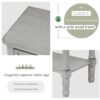 Narrow Console Table, Slim Sofa Table With Three Storage Drawers And Bottom Shelf For Living Room, Easy Assembly - Gray Wash - Image 6