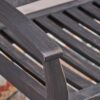 Baxter - Rocking Loveseat - Dark Gray - Image 3