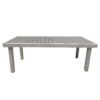 Balcones - Outdoor Furniture, Wicker Rectangular Dining Table - Gray - Image 2
