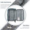Softside Luggage Expandable 3 Piece Set Suitcase Upright Spinner Softshell Lightweight Luggage Travel Set - Green - Image 3