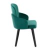 Dahlia - Contemporary Dining Chair (Set of 2) - Green / Black - Image 3