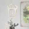 4 Light Wood Chandelier, Hanging Light Fixture With Adjustable Chain For Kitchen, Bulb Not Included - Cream White - Image 8